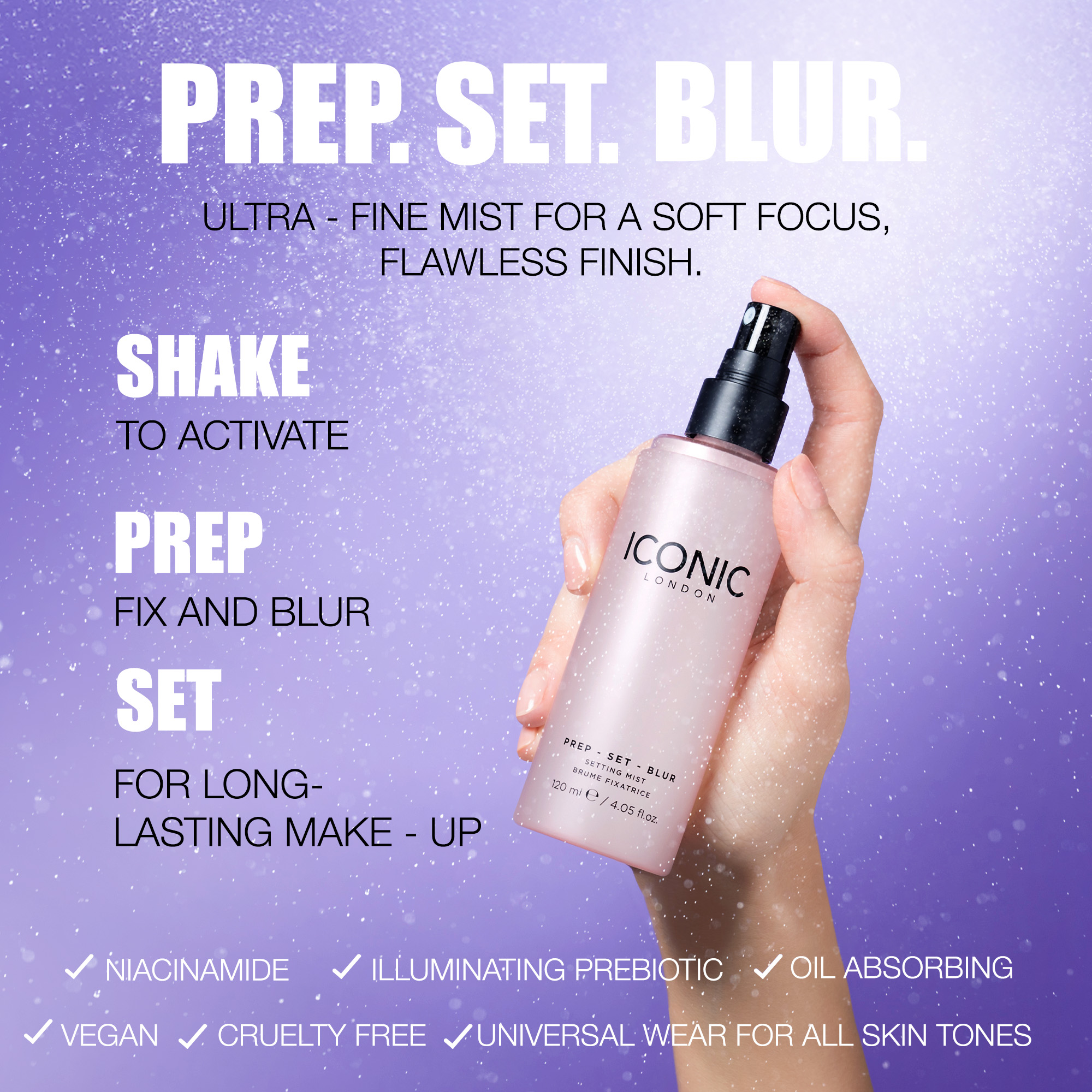 PREP SET BLUR SETTING SPRAY (SPRAY FIJADOR DE MAQUILLAJE)